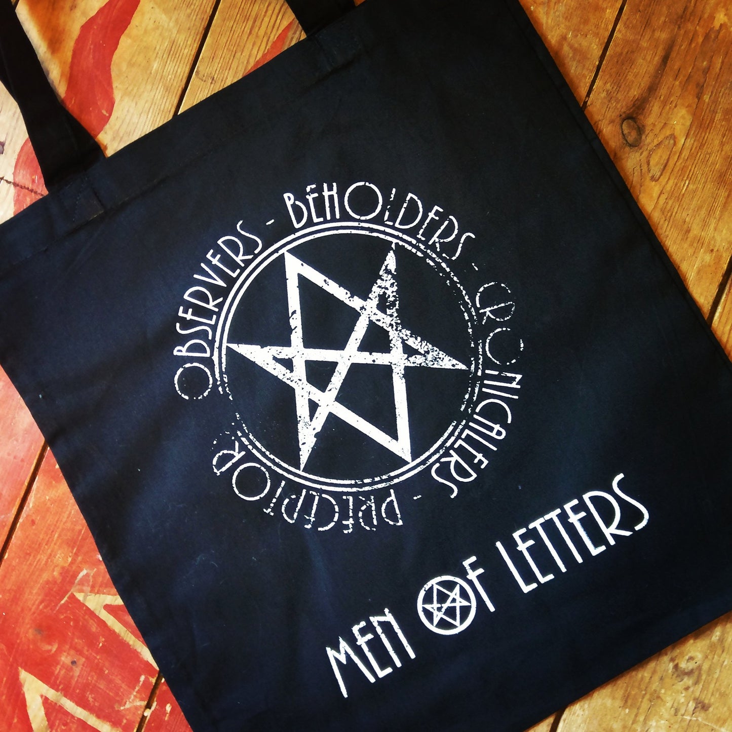 Men of Letters Supernatural Canvas Tote Bag - ByCandlelight27