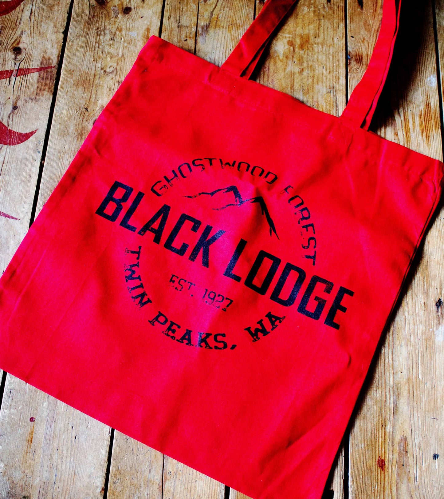 Black Lodge Canvas Tote Bag - ByCandlelight27