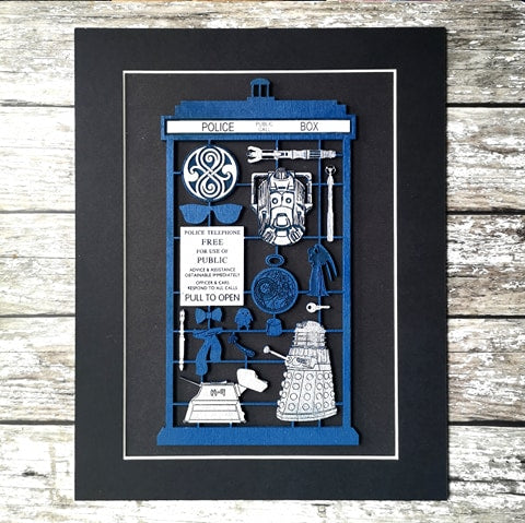Police Box Model Kit Art Panel