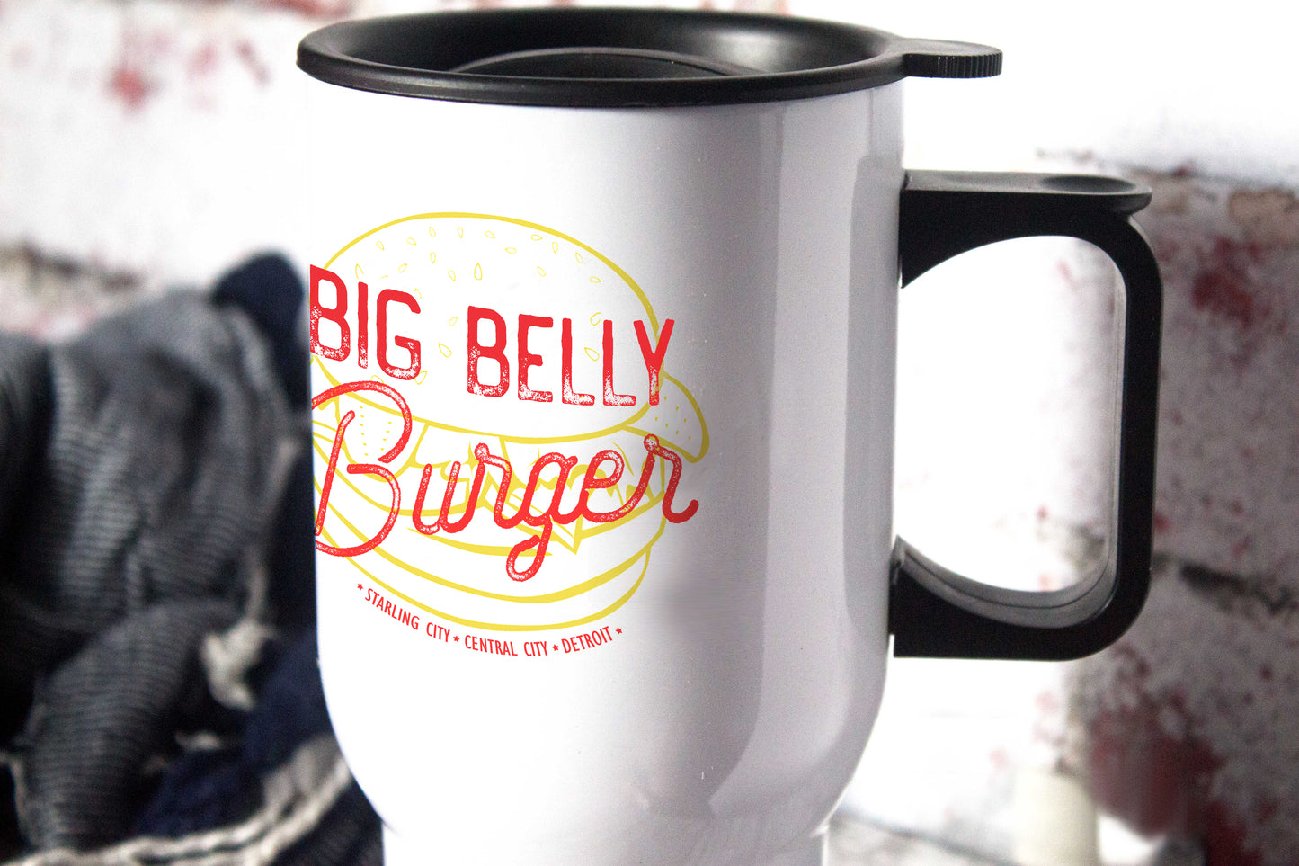 Big Belly Burger, Central City - Arrow - The Flash - 14oz Aluminium Travel Mug - ByCandlelight27