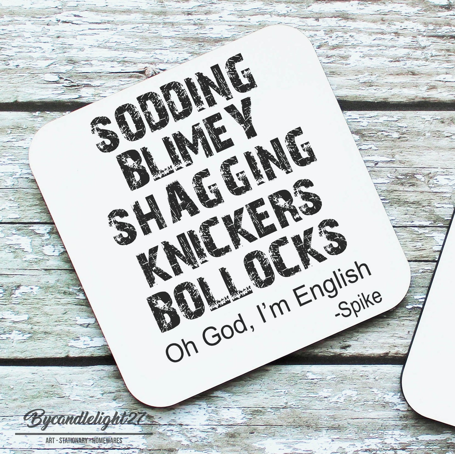 Oh God Buffy Hardwood Coasters