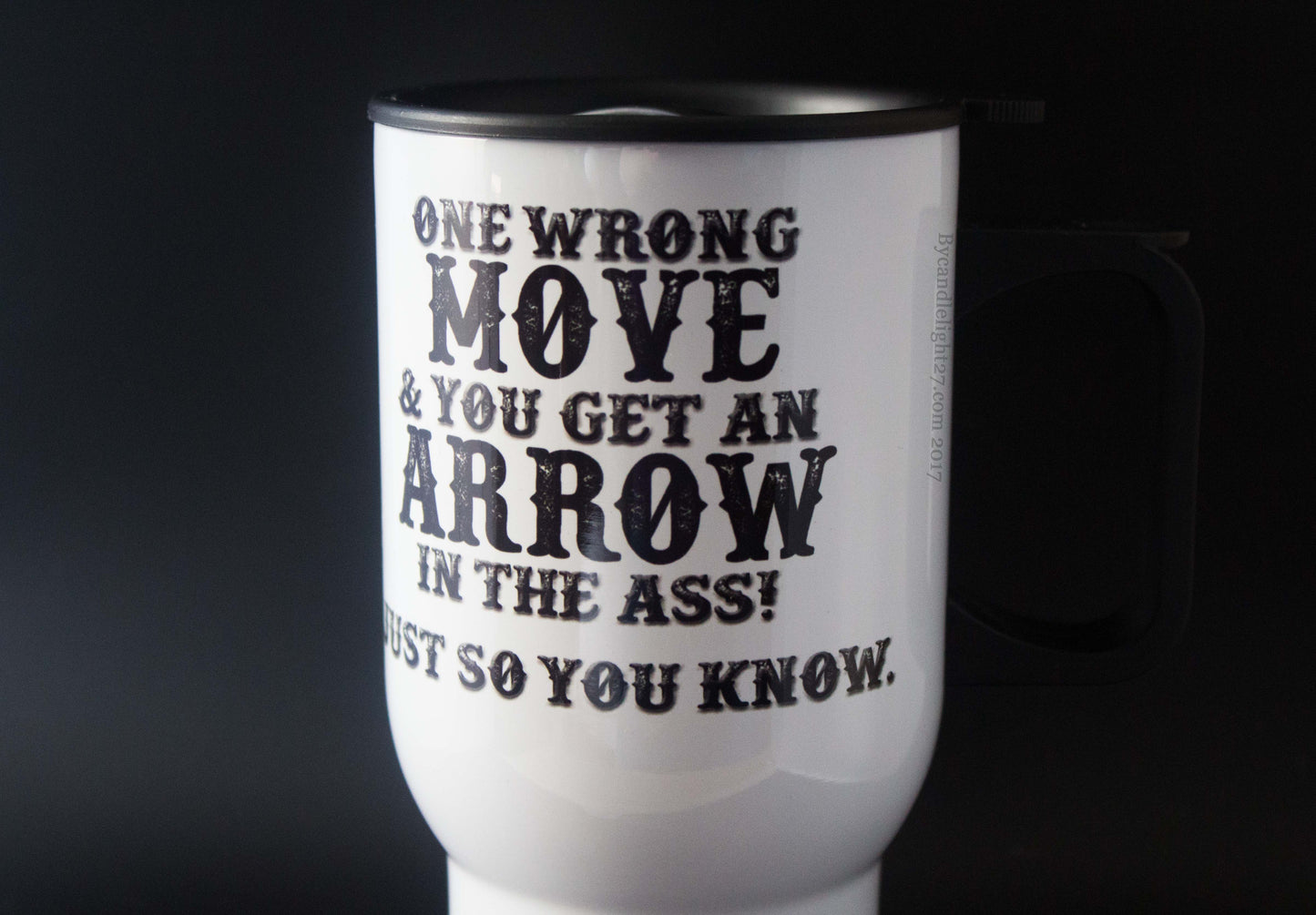 Dixon Motorcycle Club - TWD - 14oz Aluminium Travel Mug - ByCandlelight27