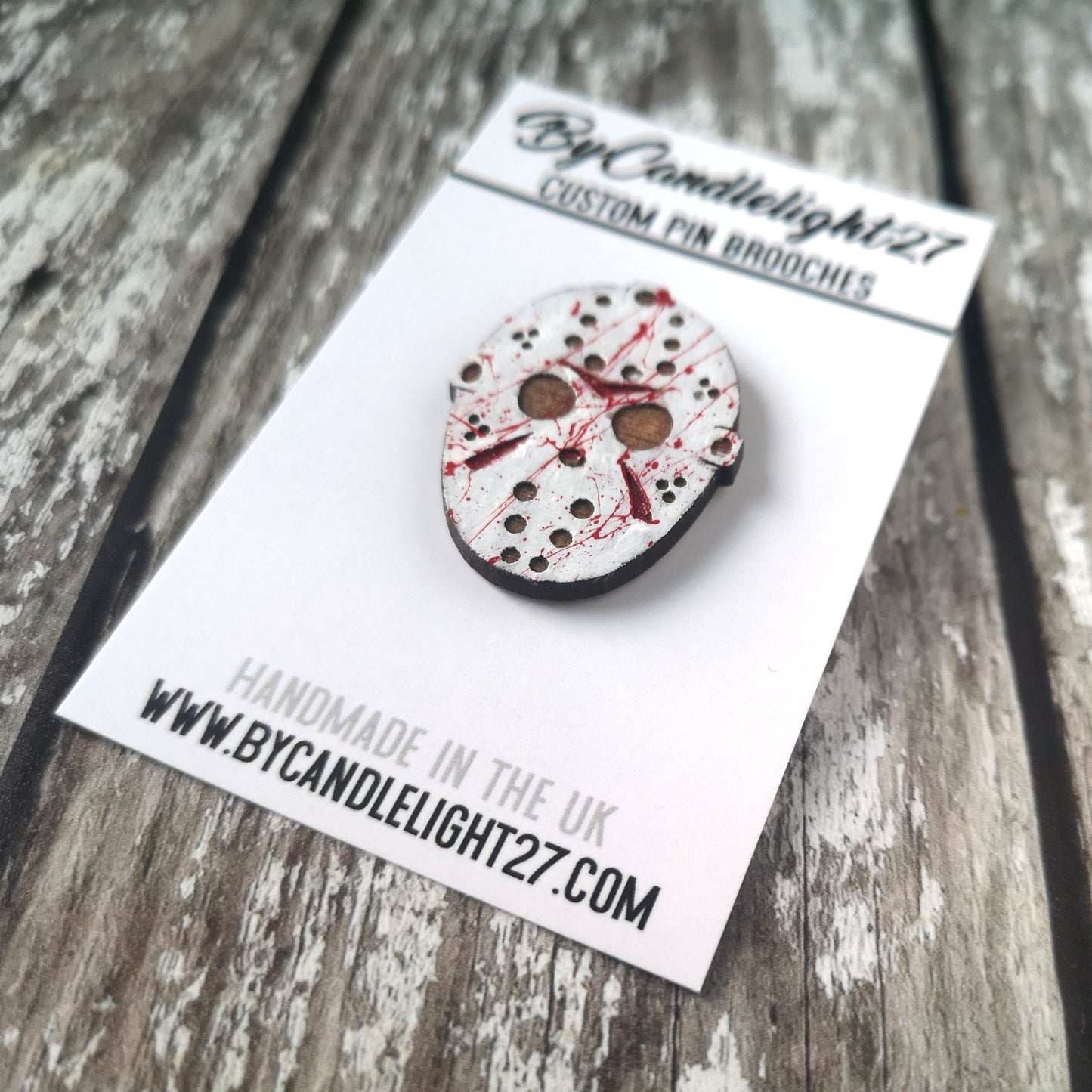Friday 13th Jason Mask Horror Pin