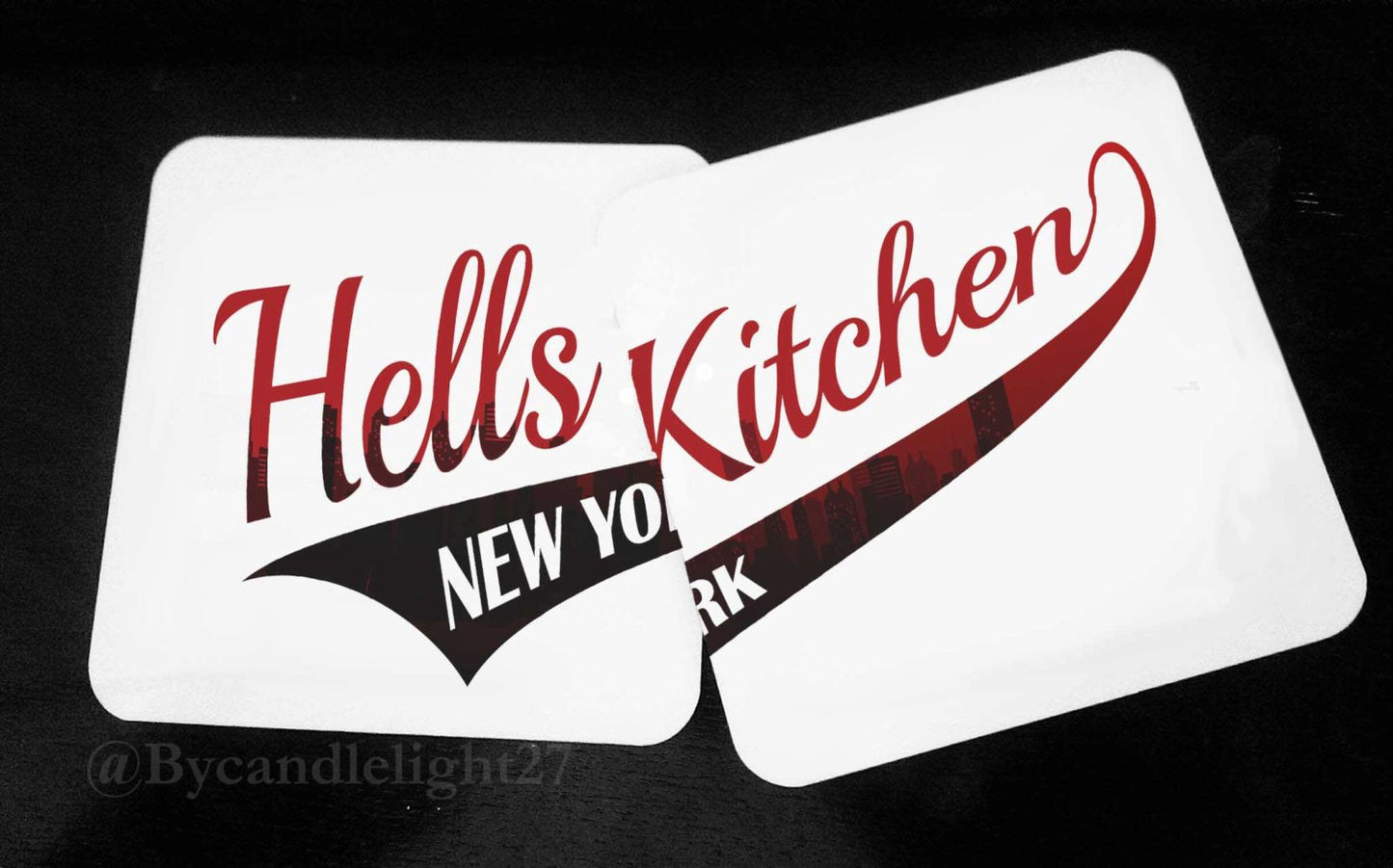 Hell's Kitchen - New York - Daredevil - Hardwood Coasters - ByCandlelight27
