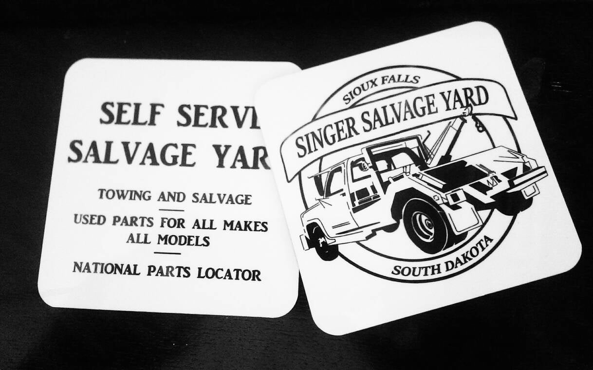 Bobby Singer - Singer Salvage - Supernatural - Wood Coasters - ByCandlelight27