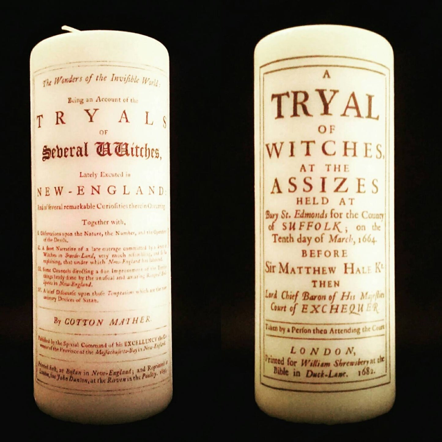 Screaming Skull Film Poster - Pillar Candle - Anatomical Decor - ByCandlelight27