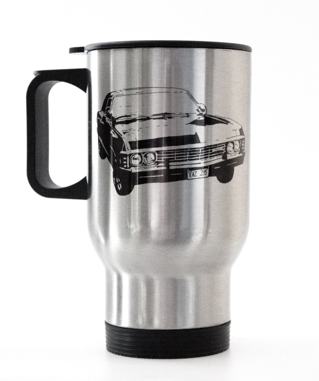 Driver Picks The Music Shotgun Shuts His Cake Hole - Supernatural - Travel Mug - Thermal Cup - ByCandlelight27