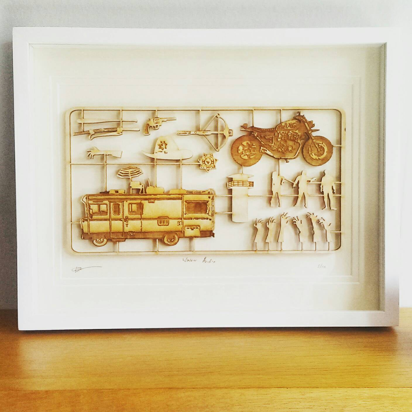 Once Upon A Time - Woodcut - fix kit Design - Mounted Art - ByCandlelight27