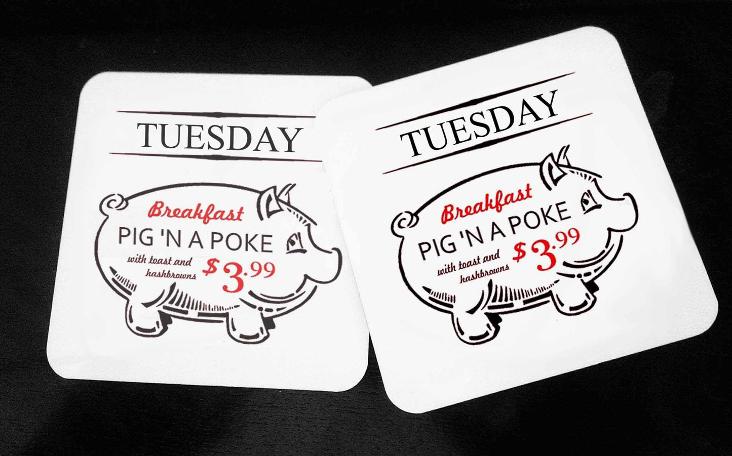 Pig In A Poke Supernatural - Hardwood Coasters - ByCandlelight27