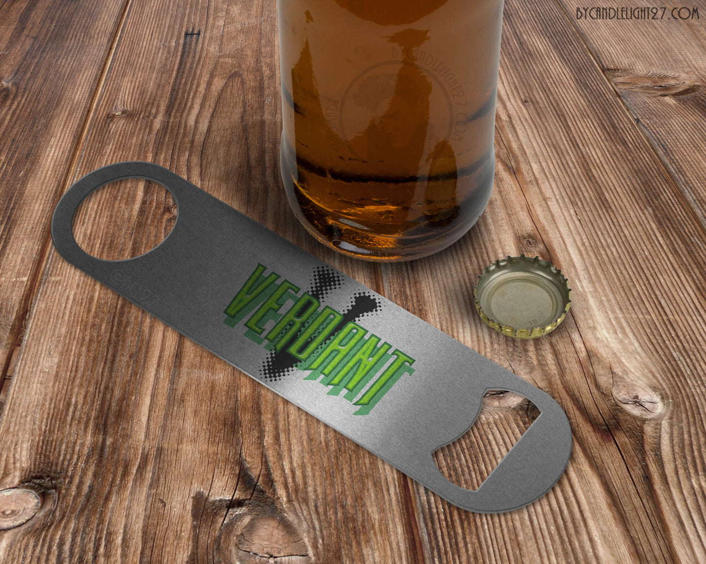 Verdant Green Arrow - Bar Blade Bottle Opener
