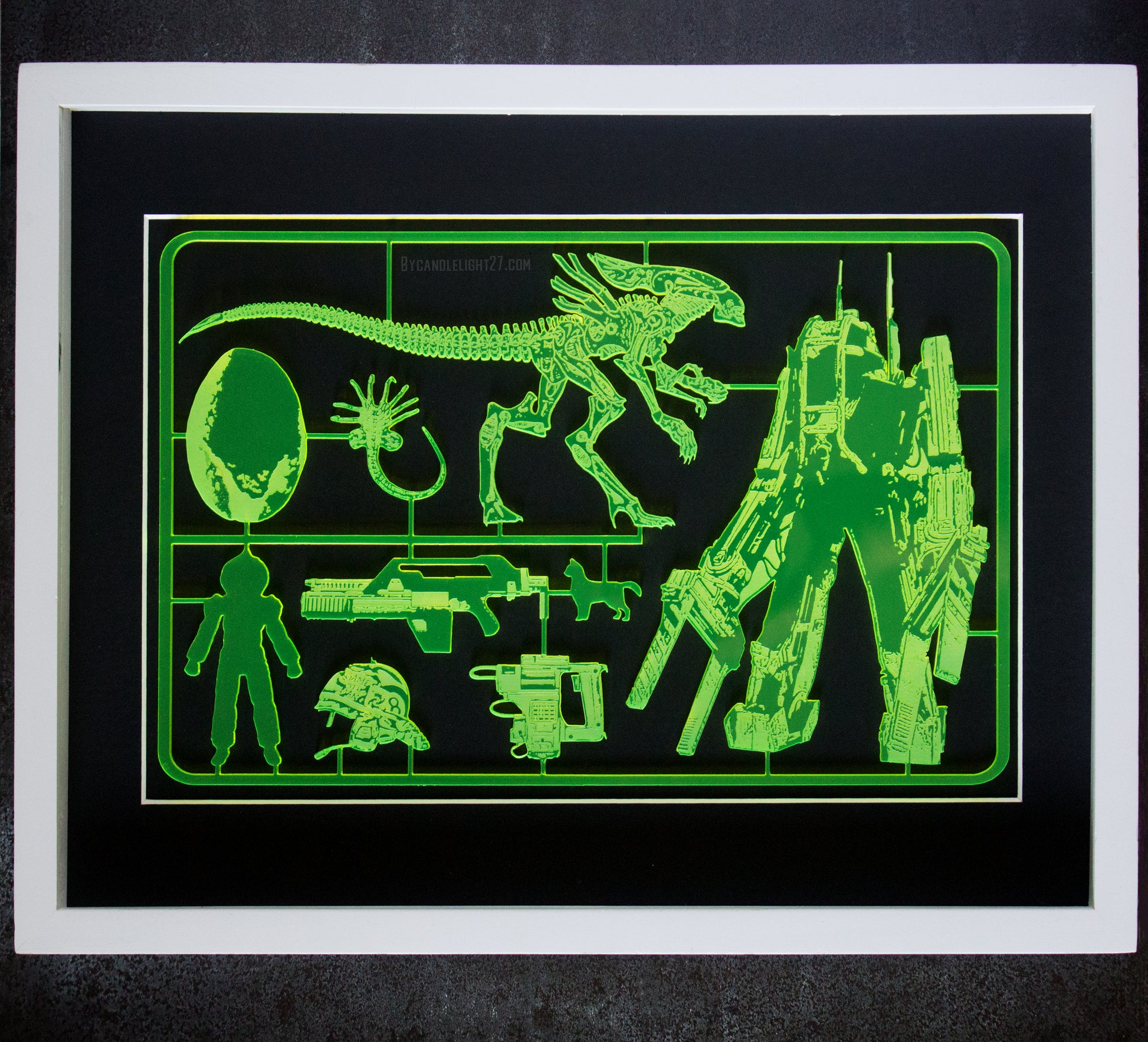 Aliens Model Kit Art Panel - ByCandlelight27