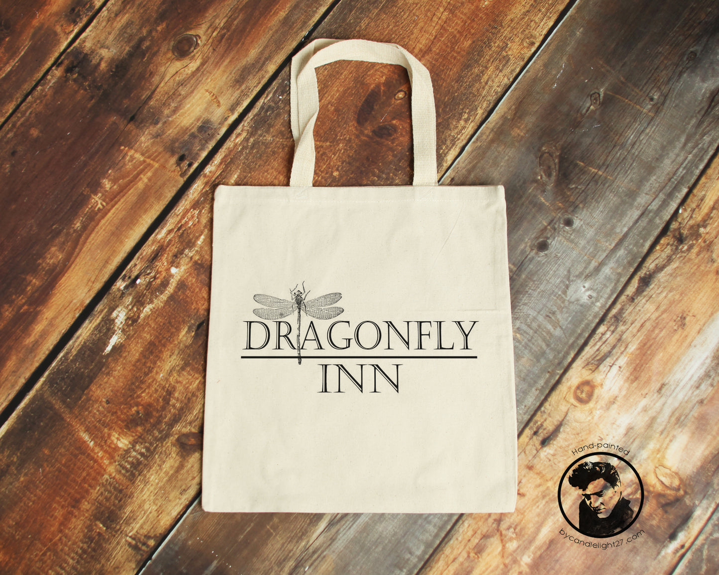 Dragonfly Inn - Stars Hollow - Gilmore Girls - Hand Crafted Tote Bag - ByCandlelight27