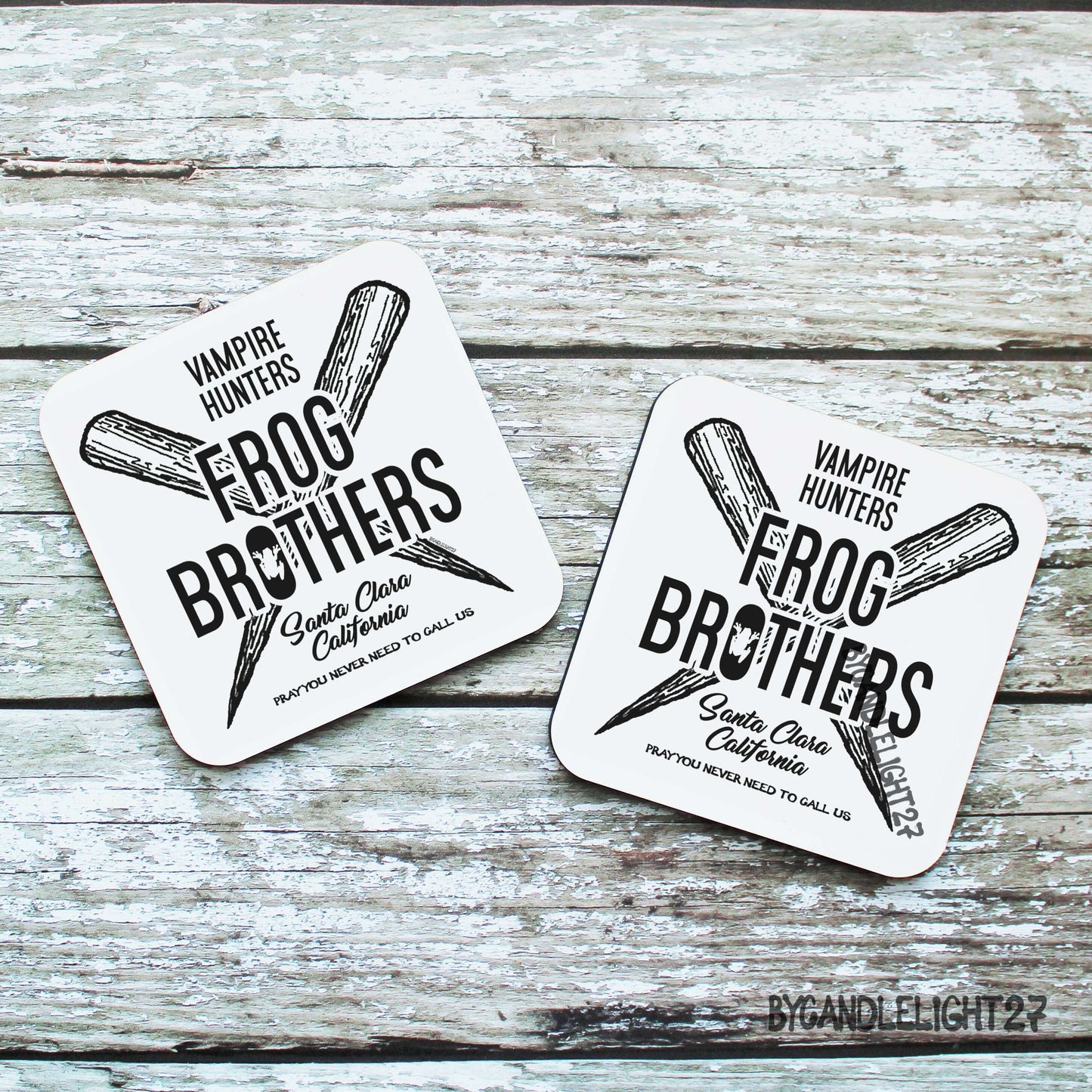 The Frog Brothers Vampire Killers - Hardwood Coasters