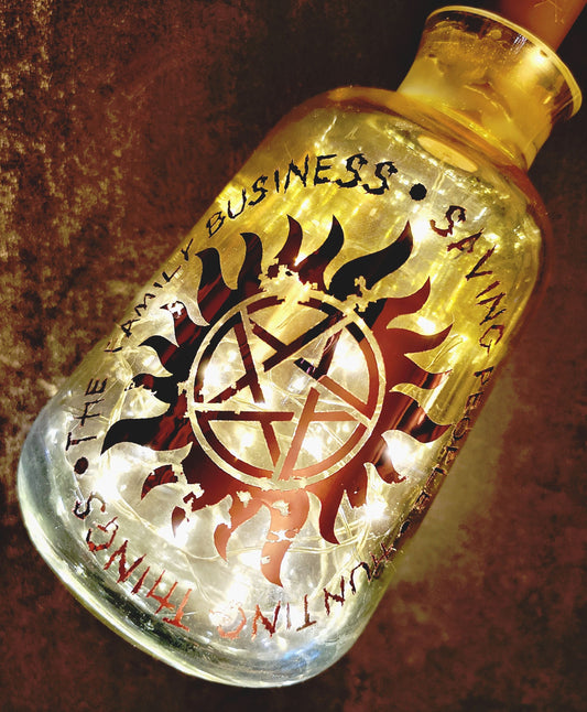 Supernatural Family Business Vase Light - ByCandlelight27