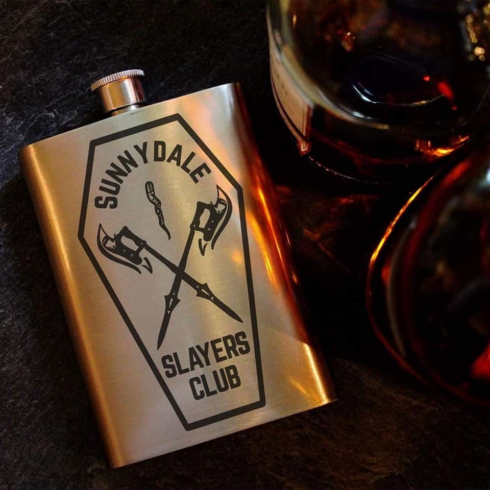 Sunnydale Slayers Club 8oz Hip Flask, Drinking Flask - ByCandlelight27