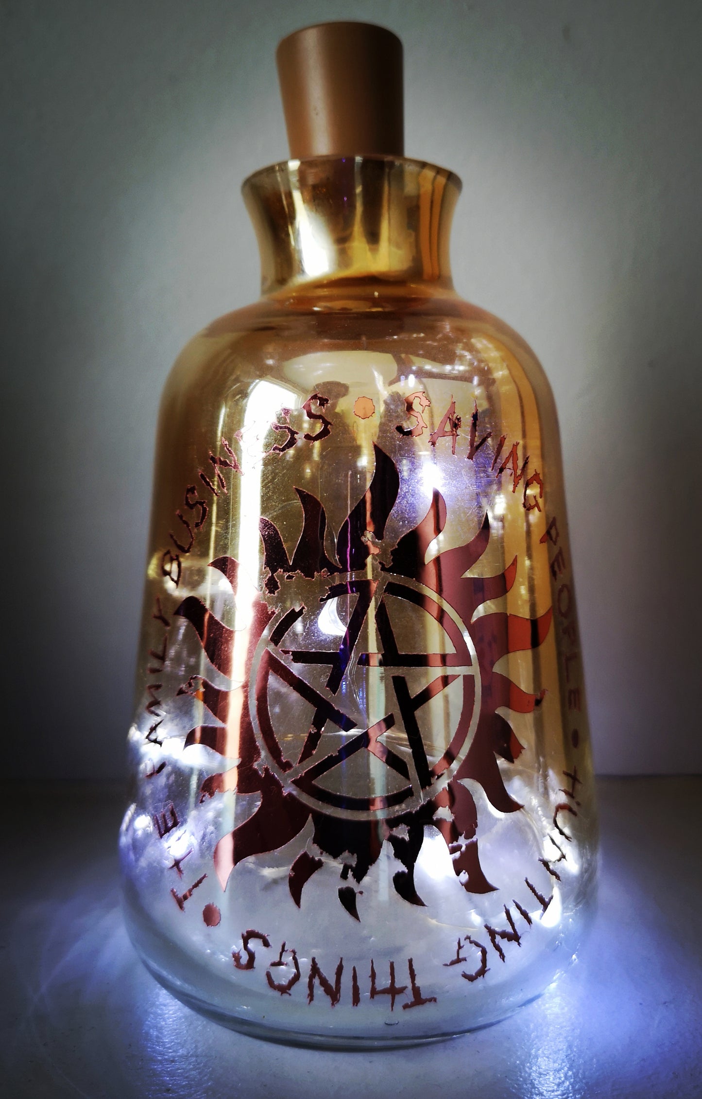 Supernatural Family Business Vase Light - ByCandlelight27