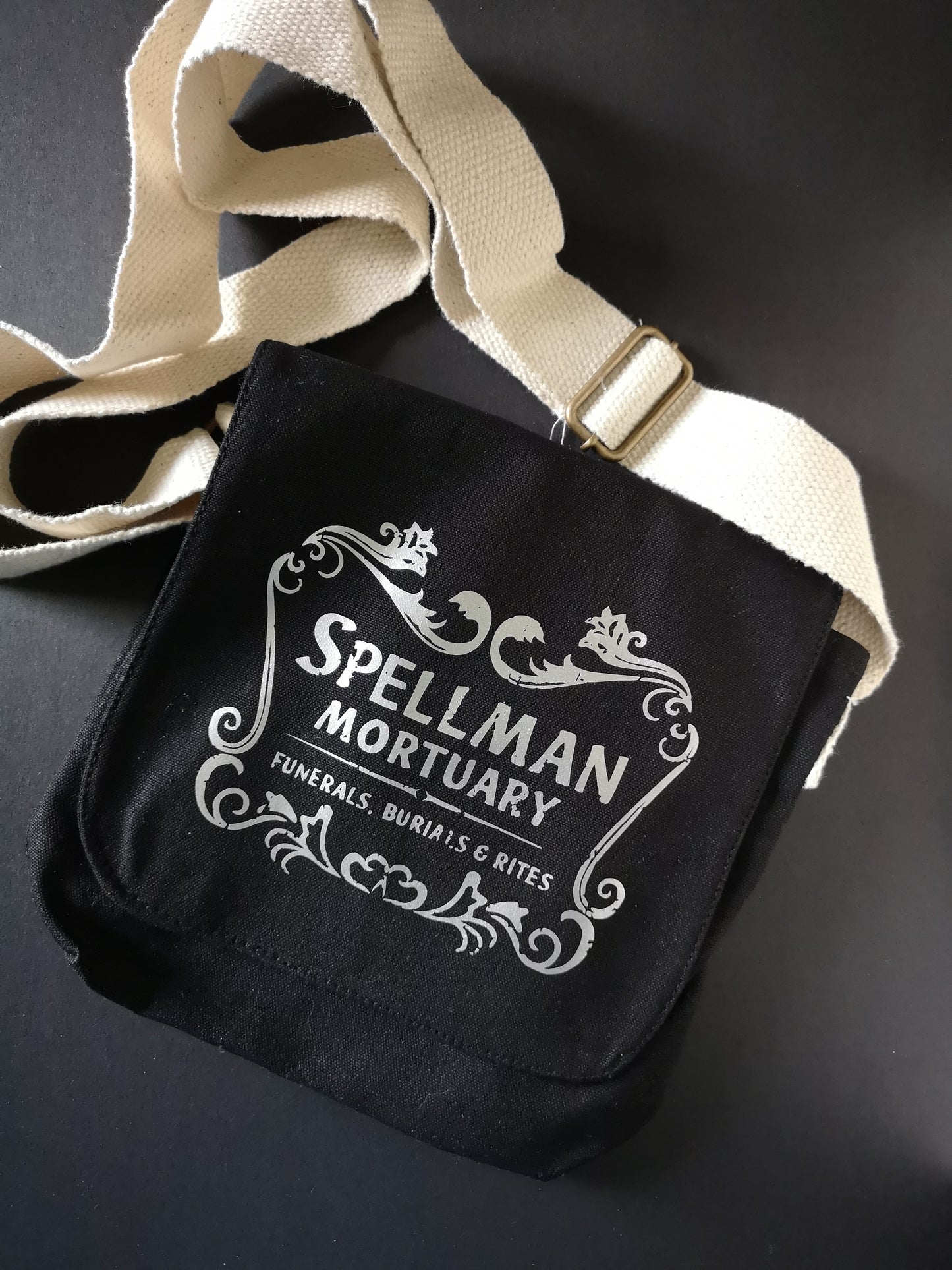 Spellman Mortuary Cotton Canvas Messenger Bag - ByCandlelight27