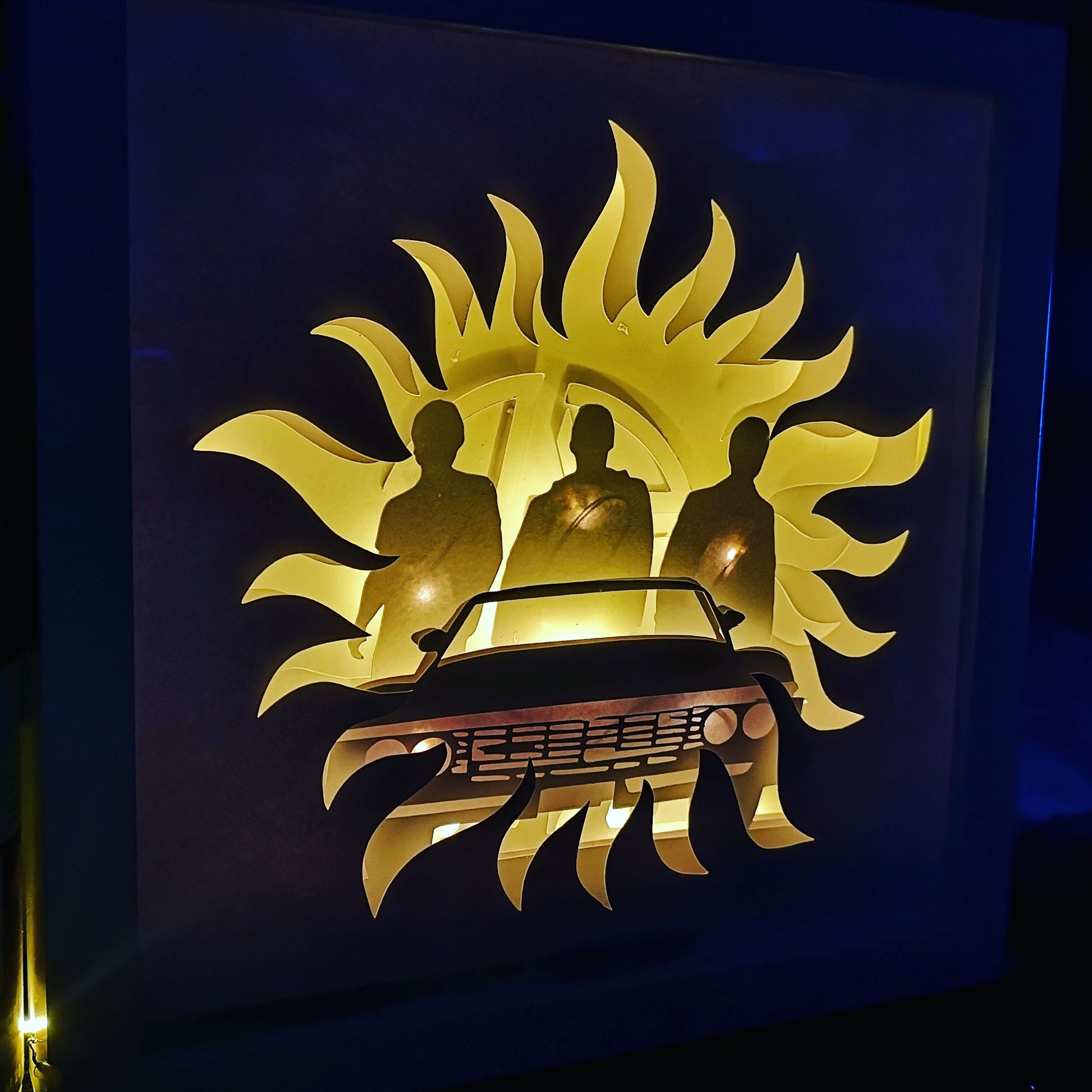 67 Impala Supernatural 3D Shadow Box Frame - ByCandlelight27