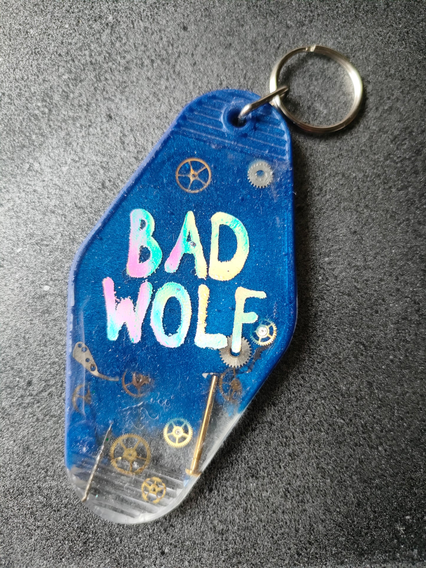 Bad Wolf, The Doctor inspired Resin Key Ring