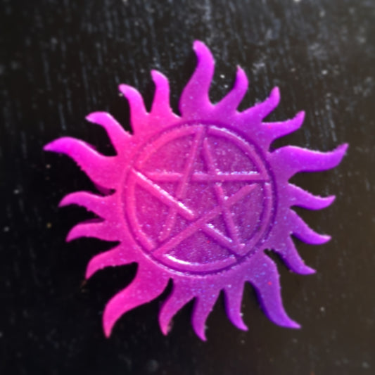 Heat Reactive Supernatural Anti Possession Resin Brooch