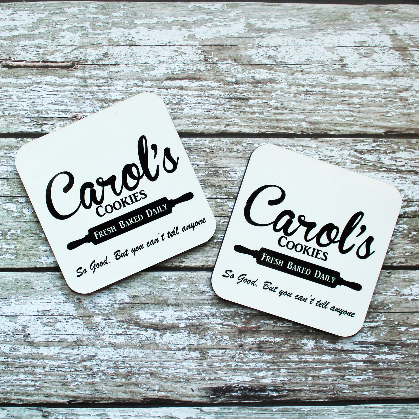 Carols Cookies The Walking Dead - Hardwood Coasters - ByCandlelight27