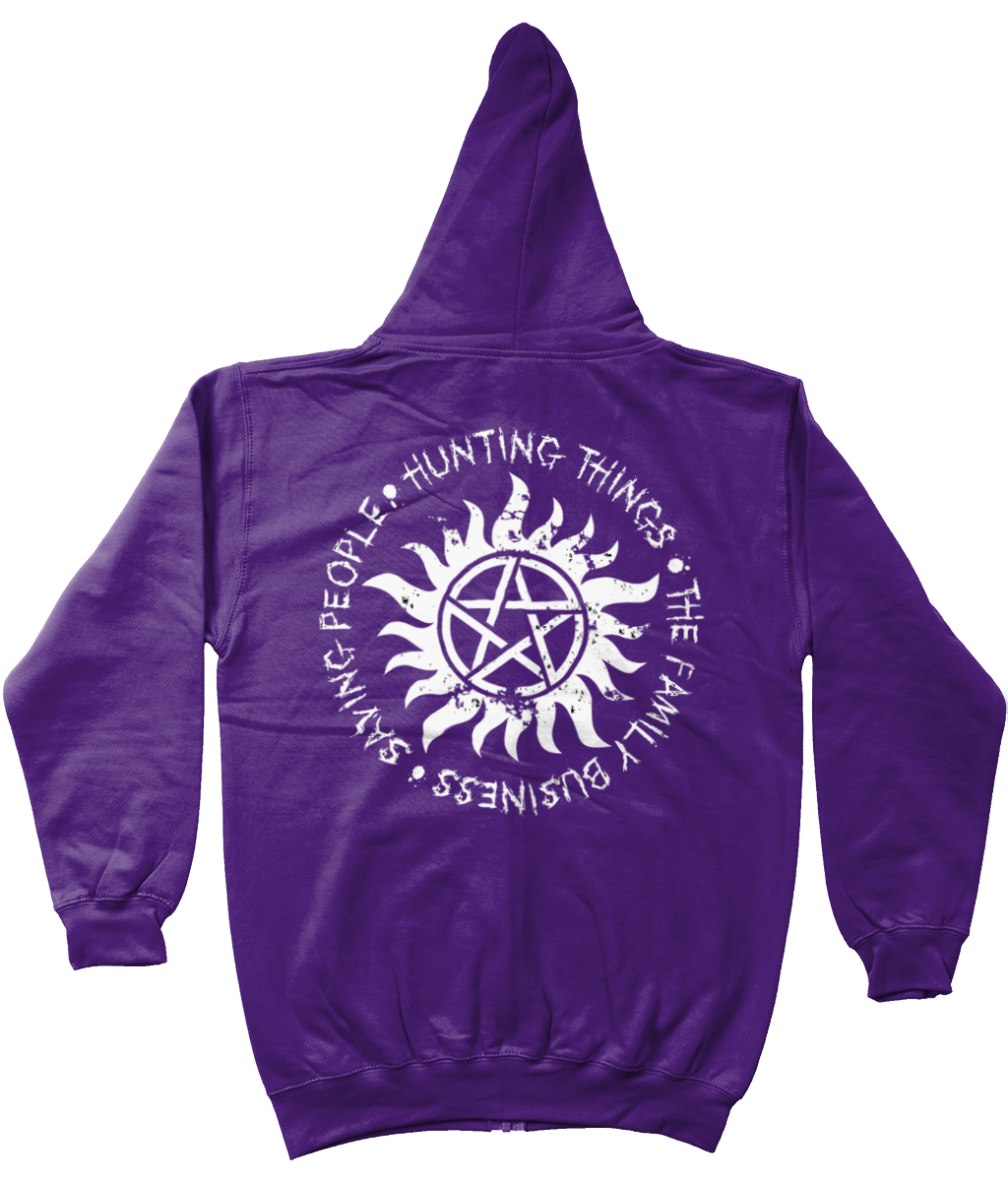 Supernatural Family Business Zip Hoodie