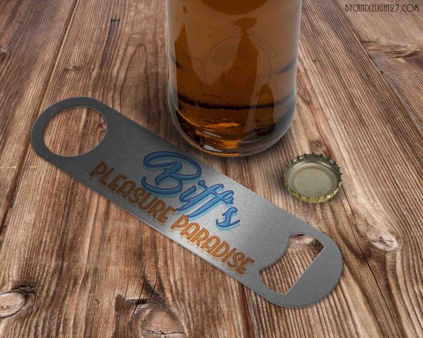 Biff's Pleasure Paradise - Bar Blade Bottle Opener - ByCandlelight27