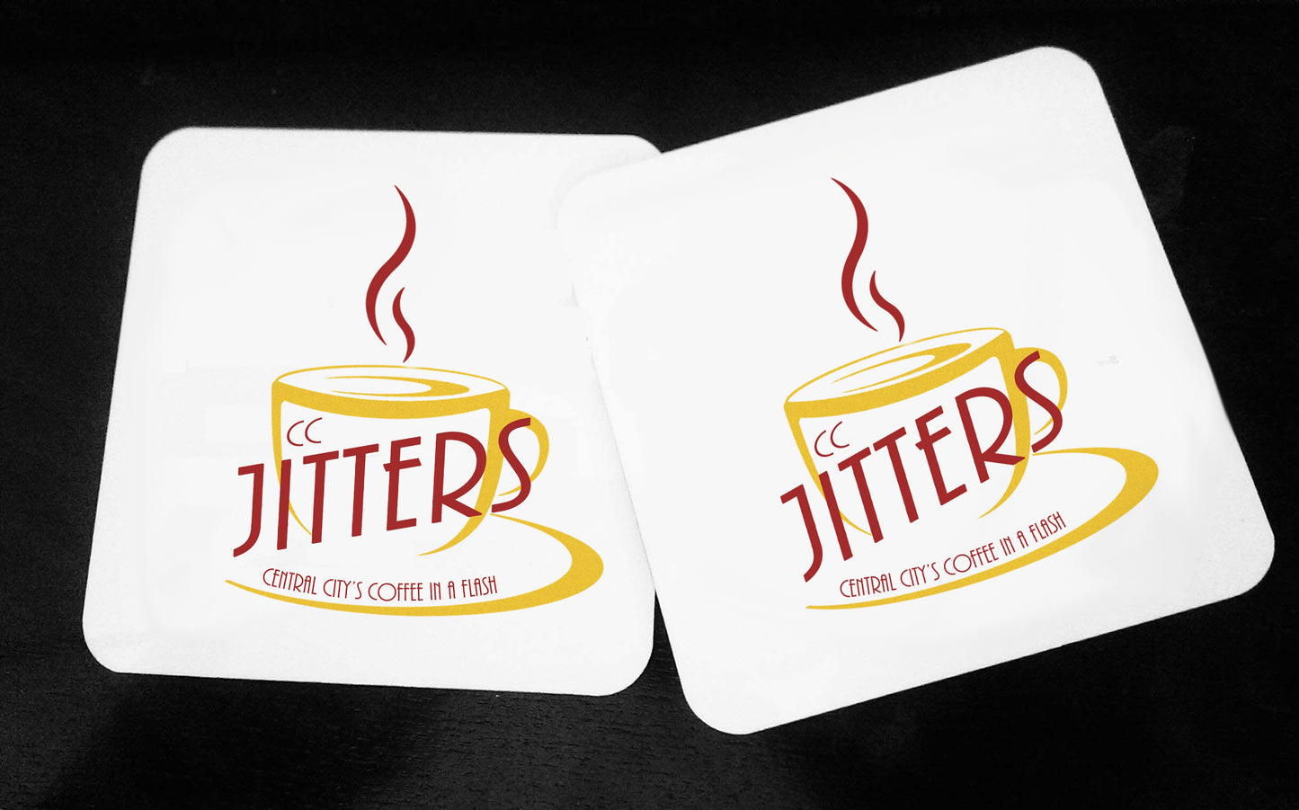 CC Jitters The Flash - Hardwood Coasters - ByCandlelight27