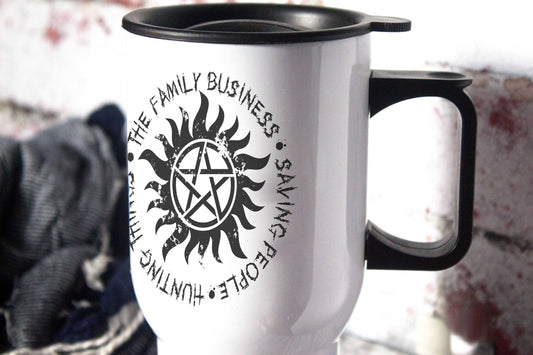 The Family Business -  Supernatural - 14oz Aluminium Travel Mug - ByCandlelight27