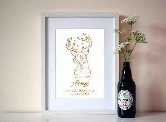 Personalised Magical Always Star Map Print - ByCandlelight27