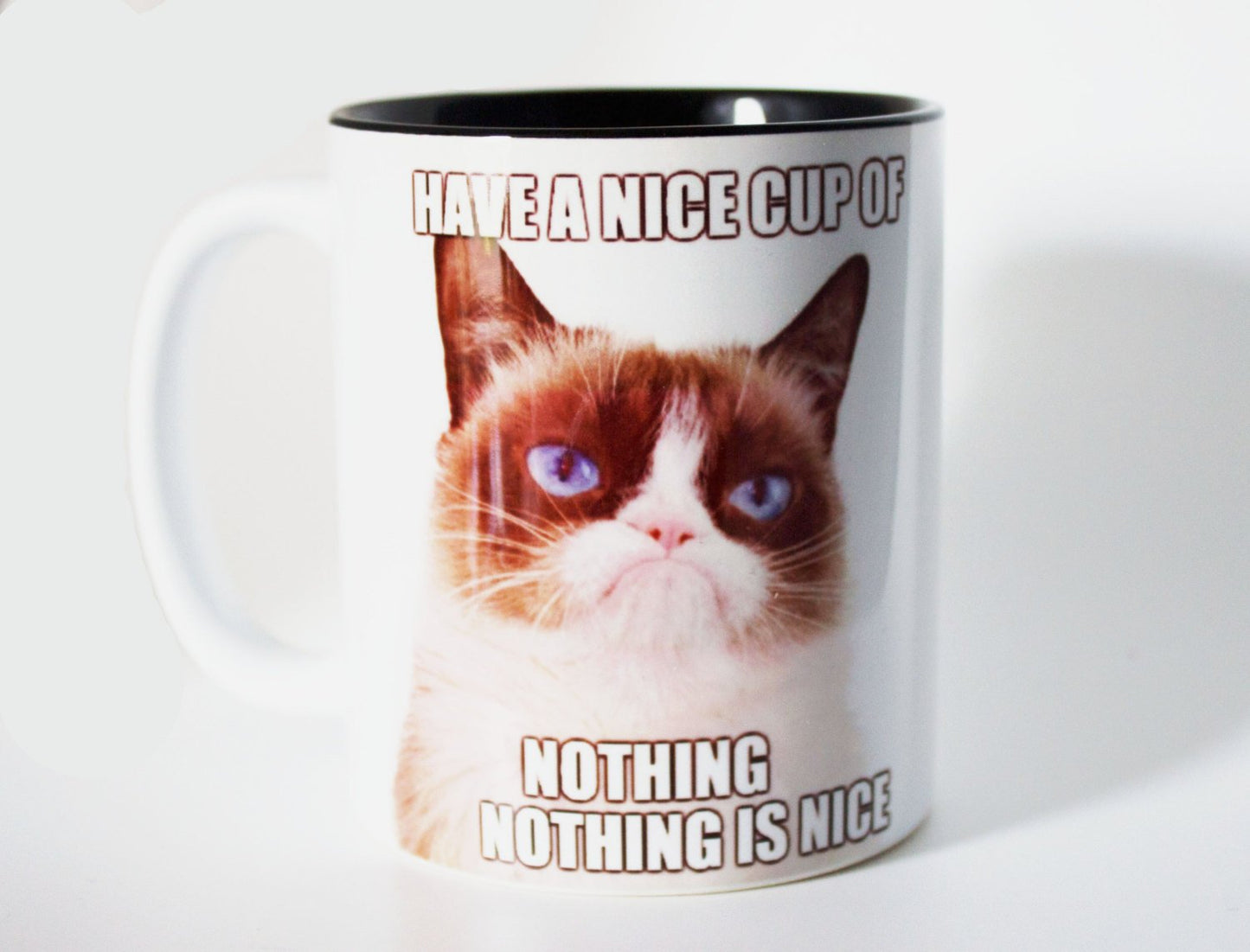 Grumpy Cat - Nothing Is Nice - Mug - ByCandlelight27