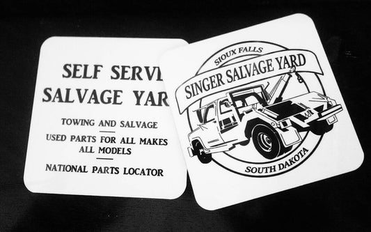 Bobby Singer - Singer Salvage - Supernatural - Wood Coasters - ByCandlelight27