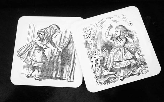 Alice in Wonderland - Hardwood Coasters - ByCandlelight27