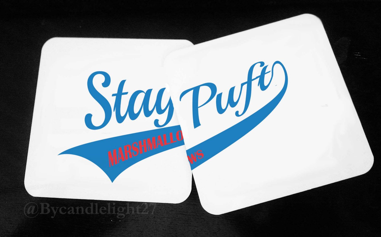 Stay Puft Marshmellows - New York - Ghostbusters - Hardwood Coasters - ByCandlelight27