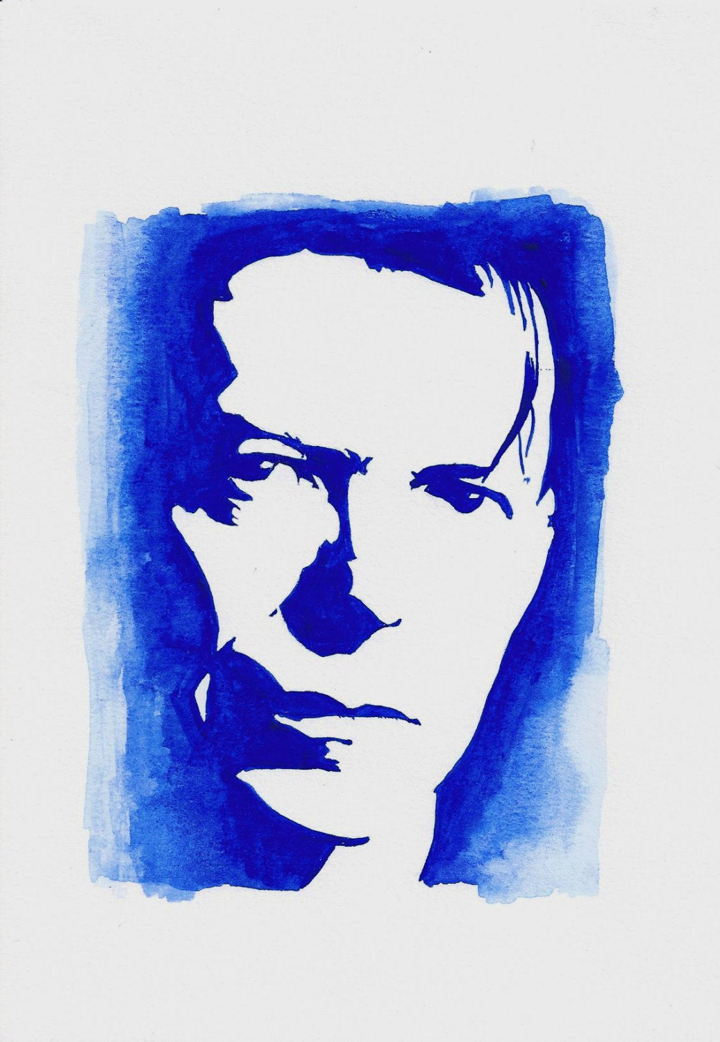 David Bowie - A4 Print - Original Watercolour - ByCandlelight27