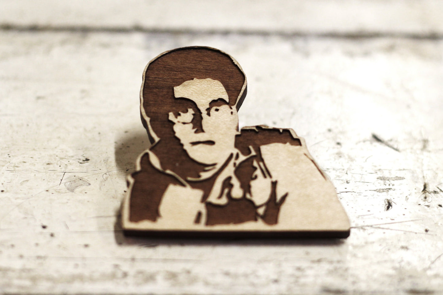 Limited Edition - Egon Spengler, Harold Ramis - Ghostbusters - Engraved Brooch - ByCandlelight27