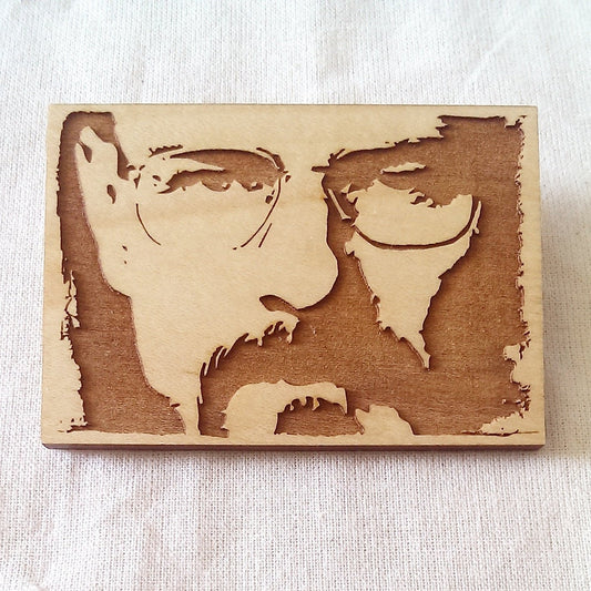 Limited Edition - Bryan Cranston, Breaking Bad - Walter White - Engraved - Key Ring, Magnet or brooch - ByCandlelight27