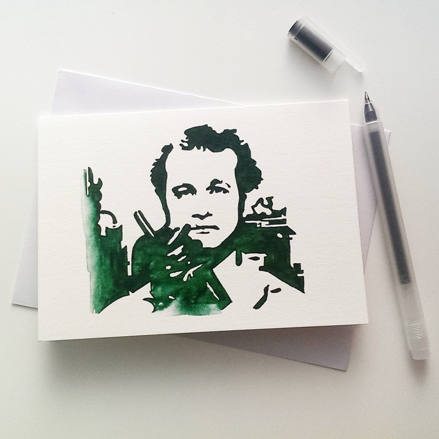 Bill Murray, Peter Venkman, ghostbusters Card - ByCandlelight27