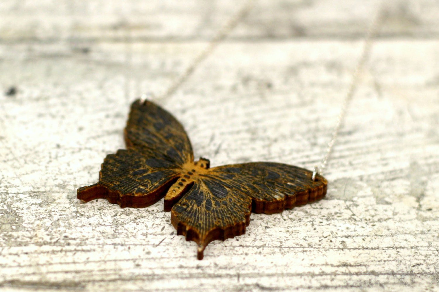 Swallowtail Butterfly - Sterling Silver - Necklace - ByCandlelight27