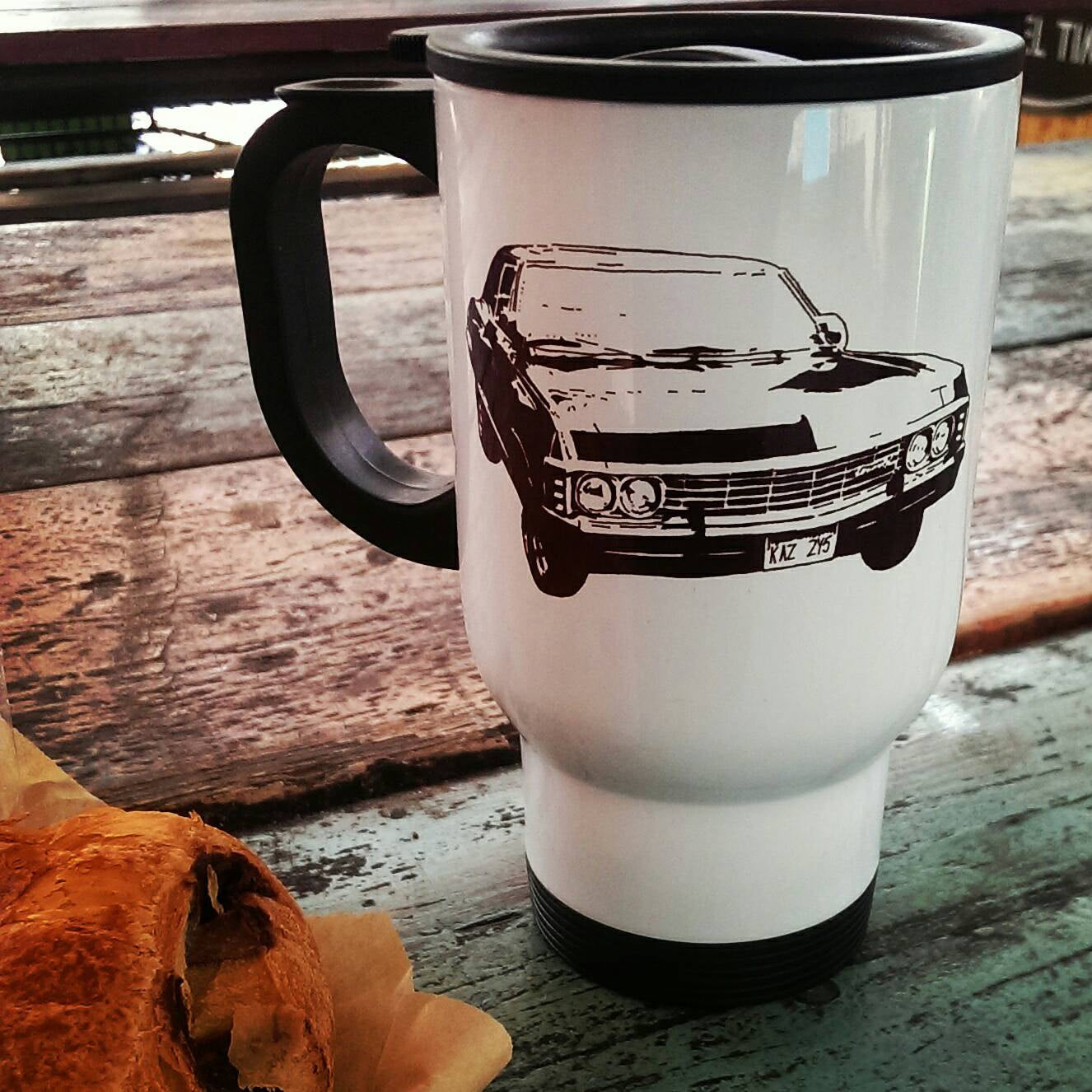 Driver Picks the music shotgun shuts his cake hole, supenatural, Supernatural Inspired, spn, quote, Cup - ByCandlelight27