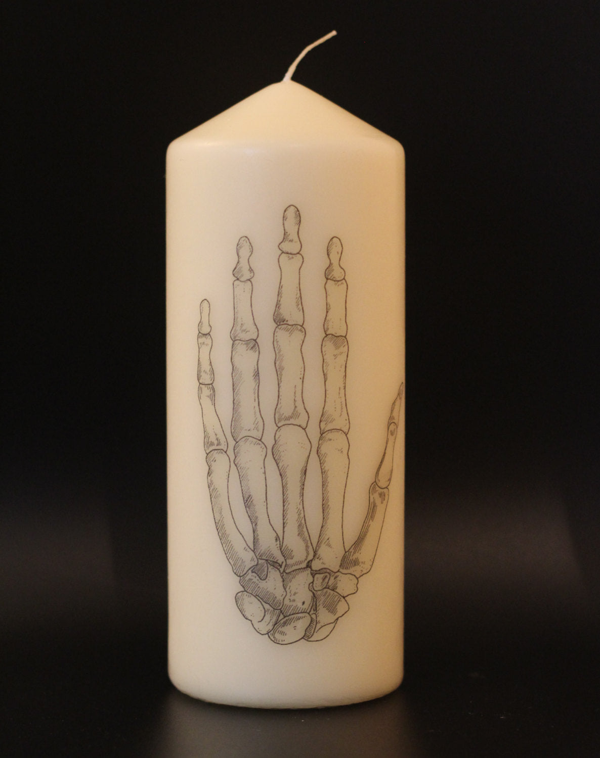 Anatomical Skeleton Hand - Pillar Candle - Anatomical Decor - ByCandlelight27