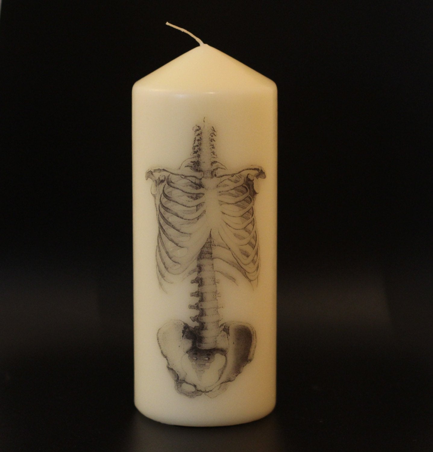 Skeleton - Pillar Candle - Anatomical Decor - ByCandlelight27