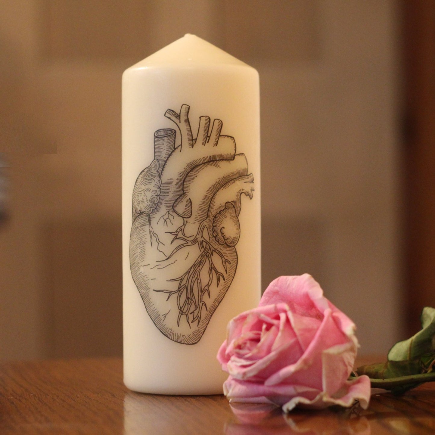 Anatomical Heart - Pillar Candle - Anatomical Decor - ByCandlelight27