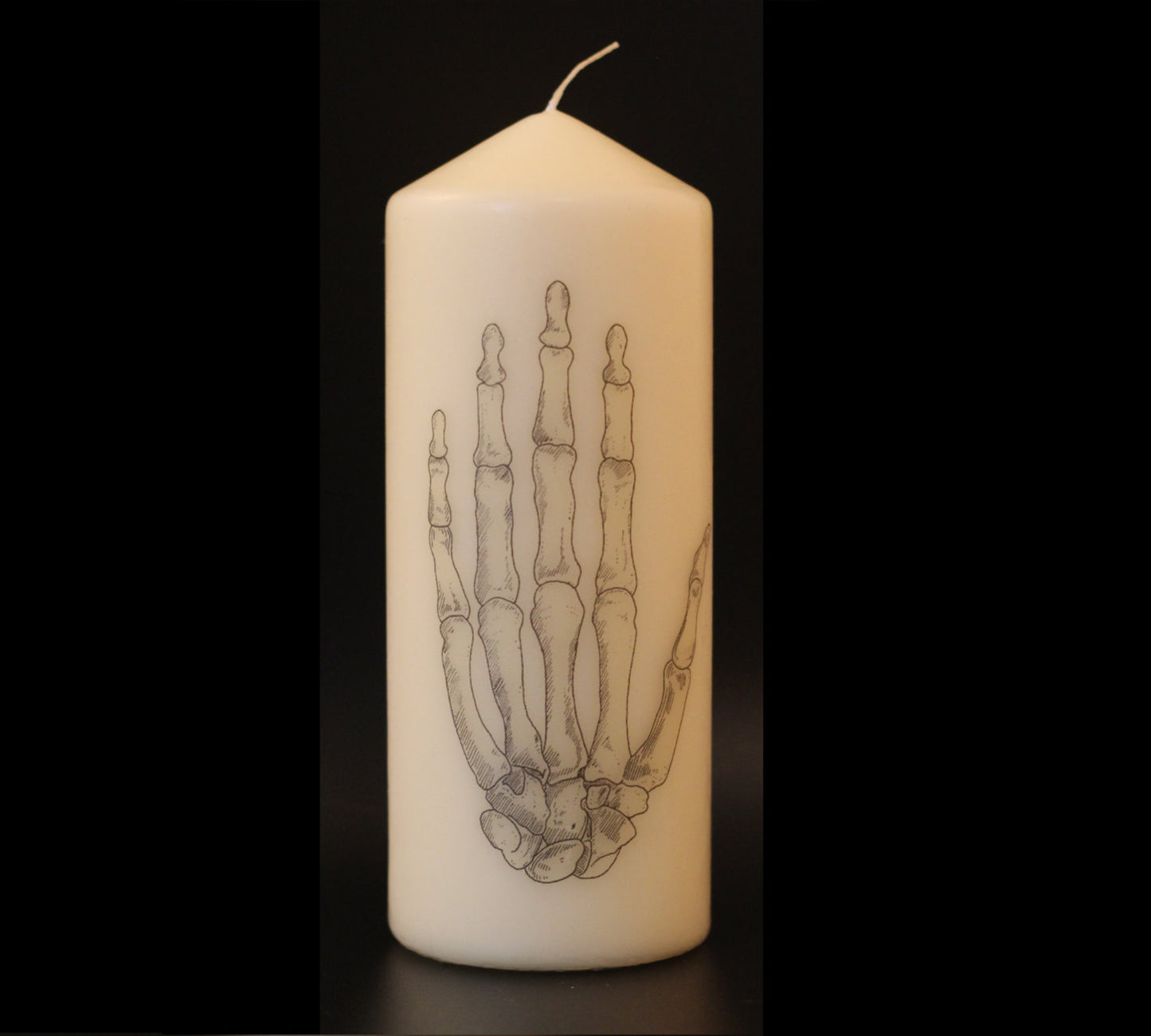 Anatomical Skeleton Hand - Pillar Candle - Anatomical Decor - ByCandlelight27