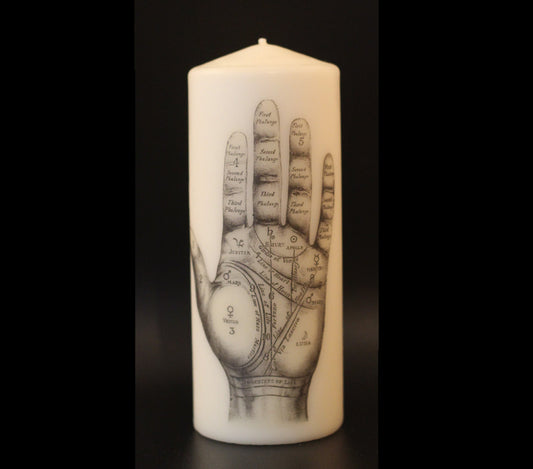 Palmistry Hand - Pillar Candle - Anatomical Decor - ByCandlelight27