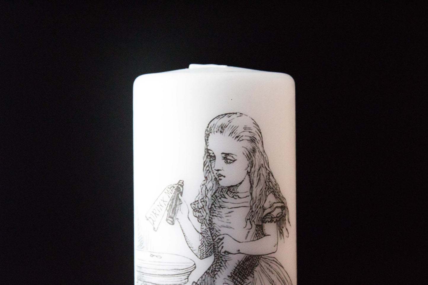 Alice in wonderland - Drink Me - Pillar Candle - Whimsical Decor - ByCandlelight27