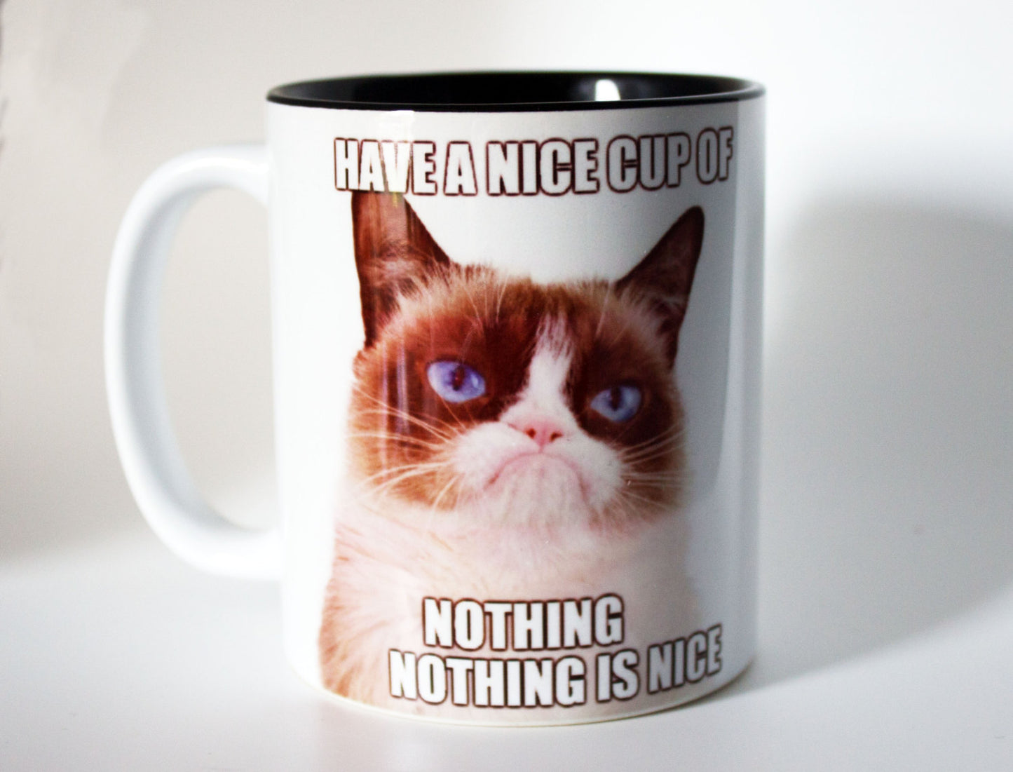 Grumpy Cat - Nothing Is Nice - Mug - ByCandlelight27