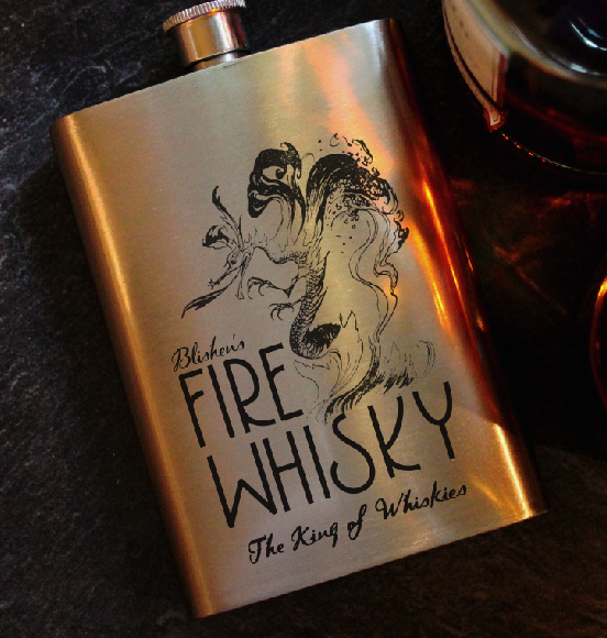 Fireball Whiskey 8oz Hip Flask, Drinking Flask - ByCandlelight27